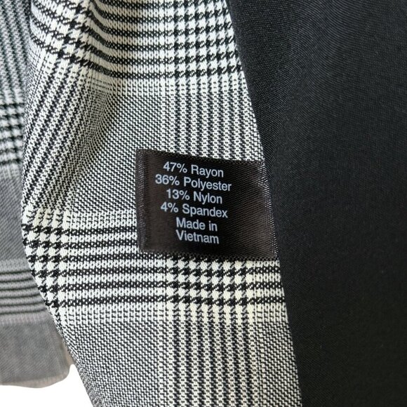 LANE BRYANT Boyfriend Blazer Plus Size 24 Black Glen Plaid Womens Jacket NWOT - Picture 10 of 10